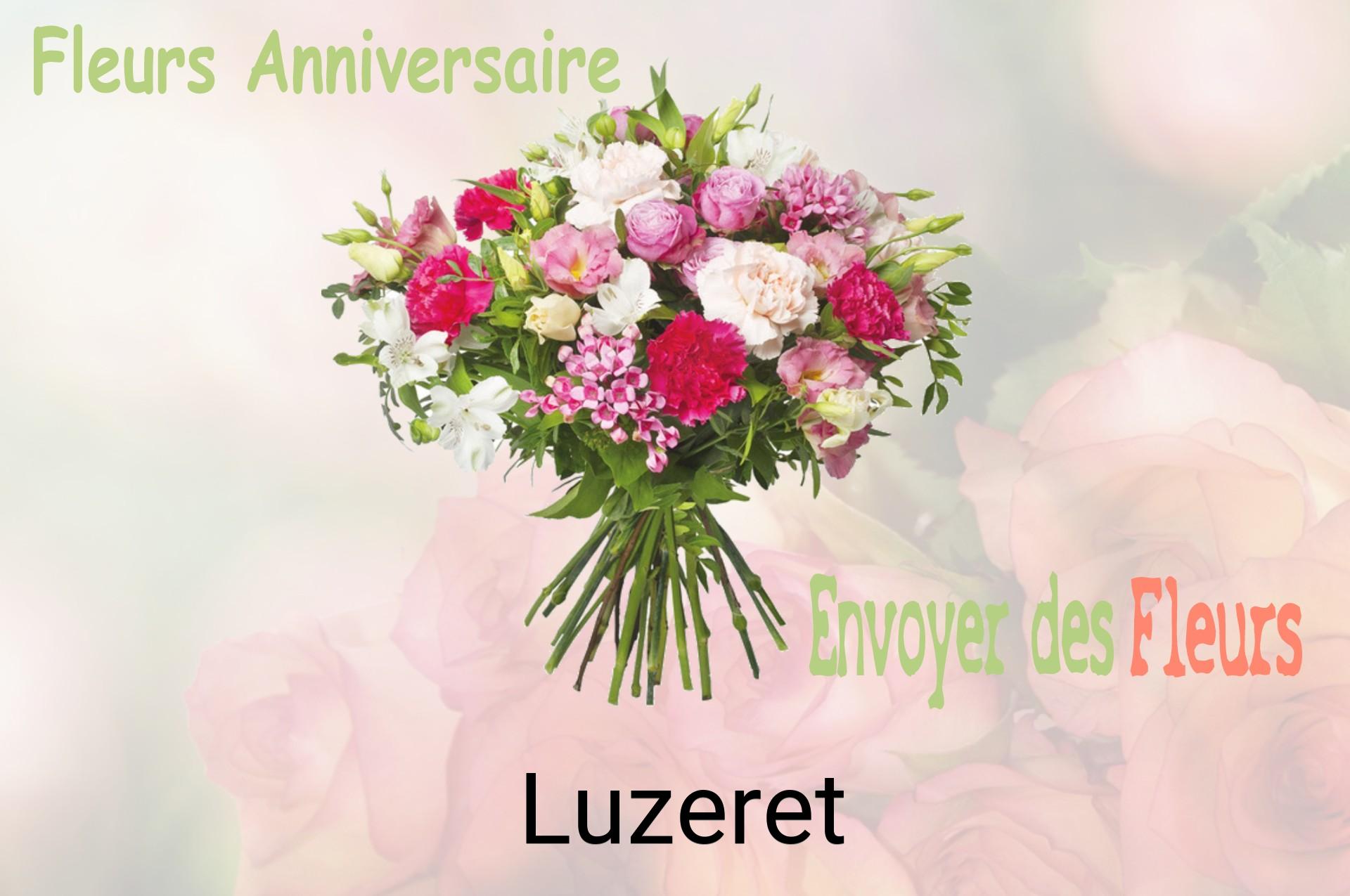 Bouquet de fleurs d’anniversaire livré à Luzeret